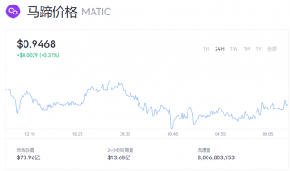 MATIC币最新价格 MATIC马蹄币多少钱一个币？