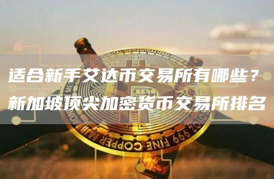 适合新手艾达币交易所有哪些？新加坡顶尖加密货币交易所排名